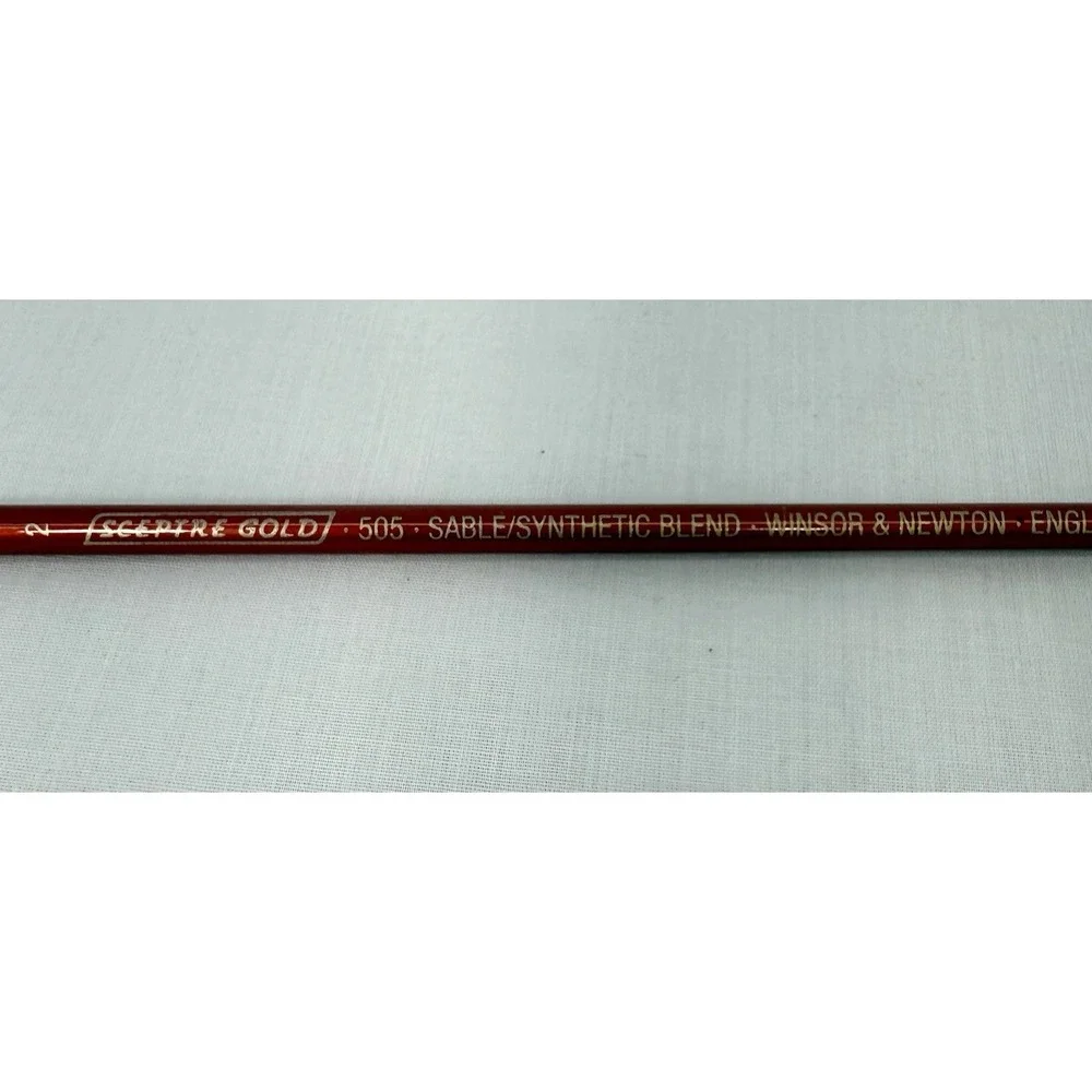 Winsor Newton Sceptre Gold Red Sable Grumbacher Brush Lot 6 Artist